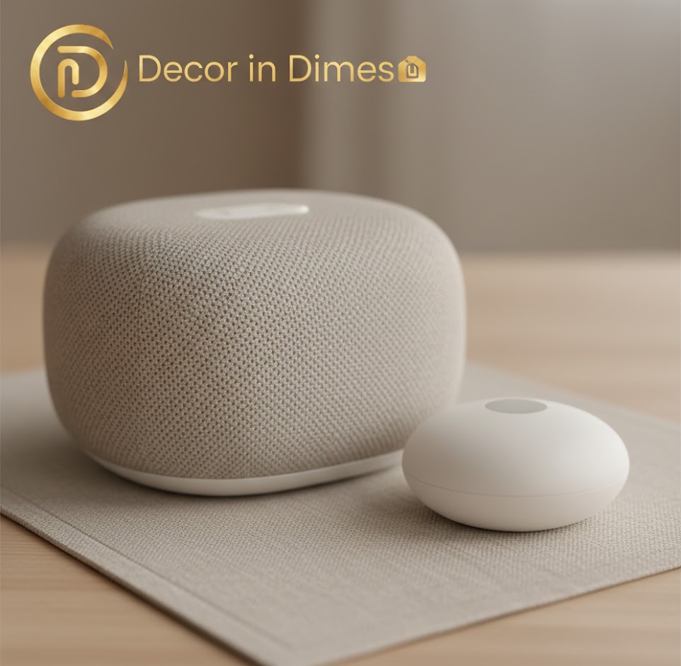 Example of soft geometry in smart home decor under $50